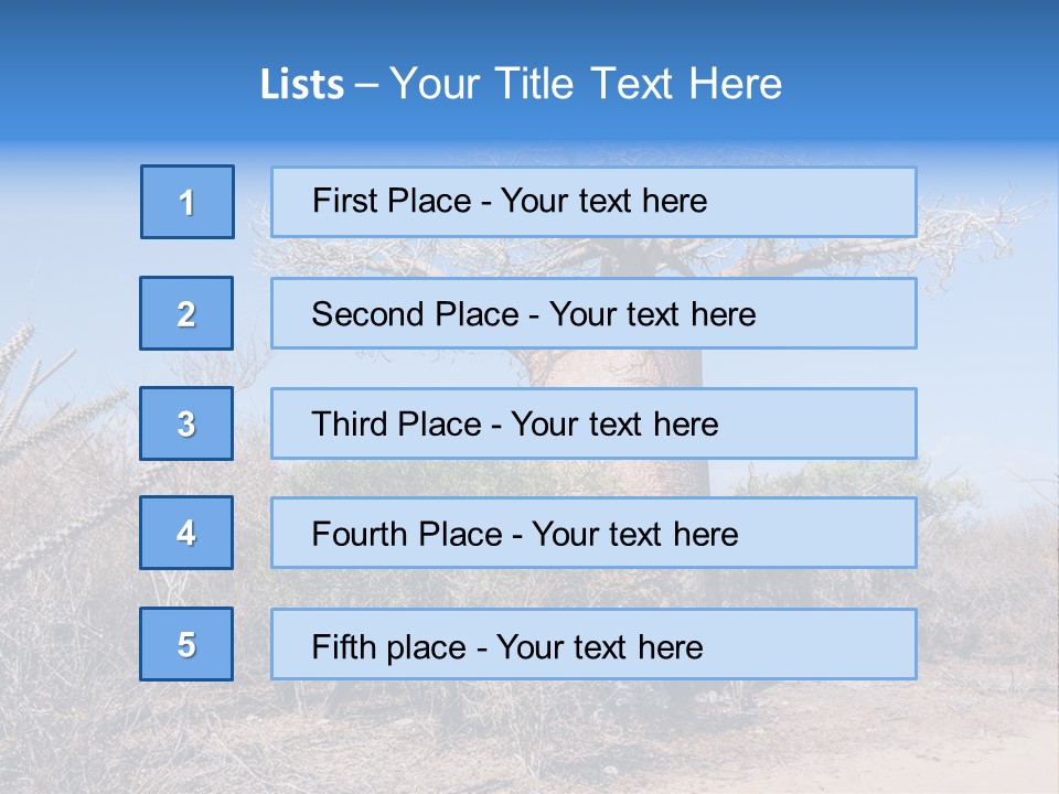Field Unique Tree PowerPoint Template