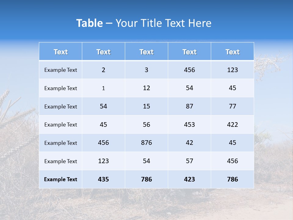 Field Unique Tree PowerPoint Template