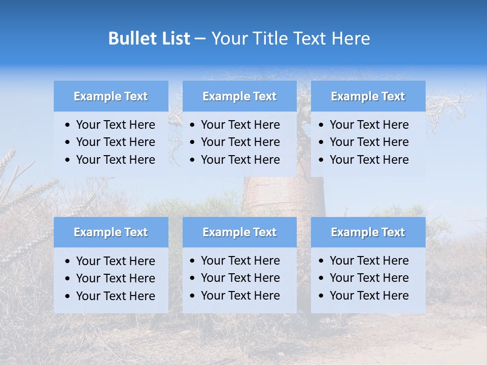 Field Unique Tree PowerPoint Template