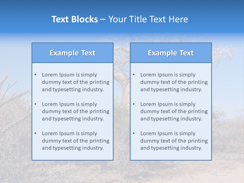 Field Unique Tree PowerPoint Template