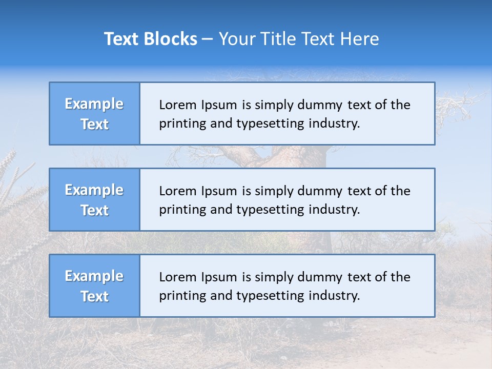 Field Unique Tree PowerPoint Template