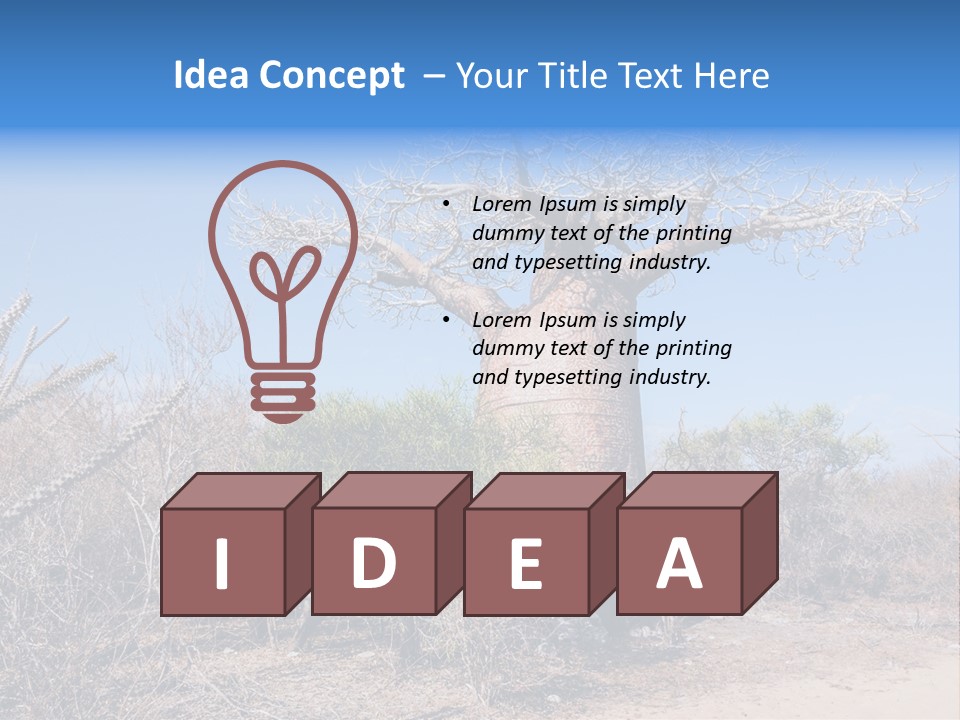 Field Unique Tree PowerPoint Template