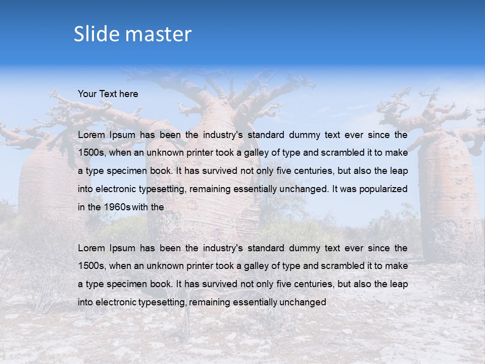 Vegetation Nature Naked PowerPoint Template