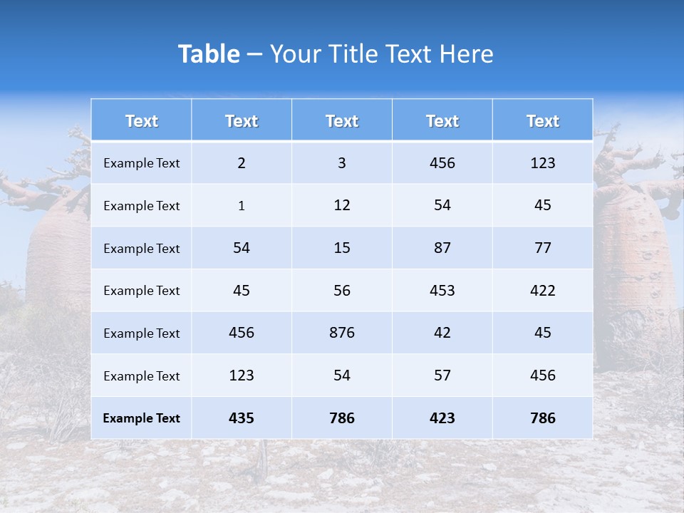 Vegetation Nature Naked PowerPoint Template