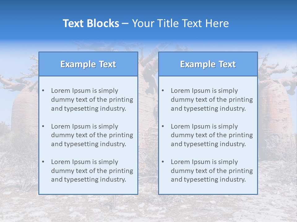 Vegetation Nature Naked PowerPoint Template