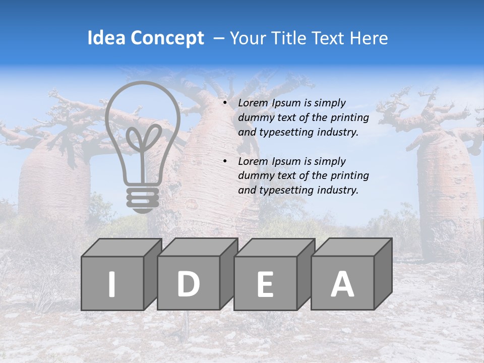 Vegetation Nature Naked PowerPoint Template