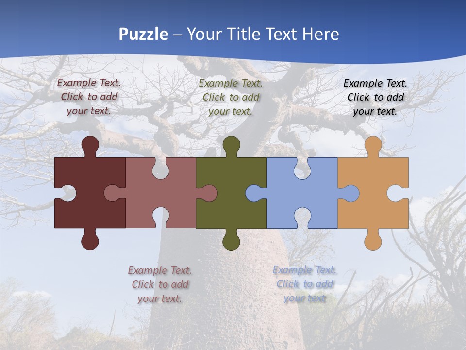 Branch Adansonia High PowerPoint Template