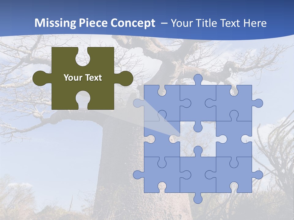 Branch Adansonia High PowerPoint Template