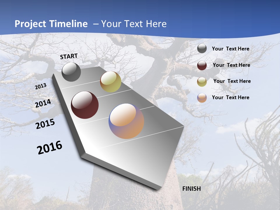 Branch Adansonia High PowerPoint Template