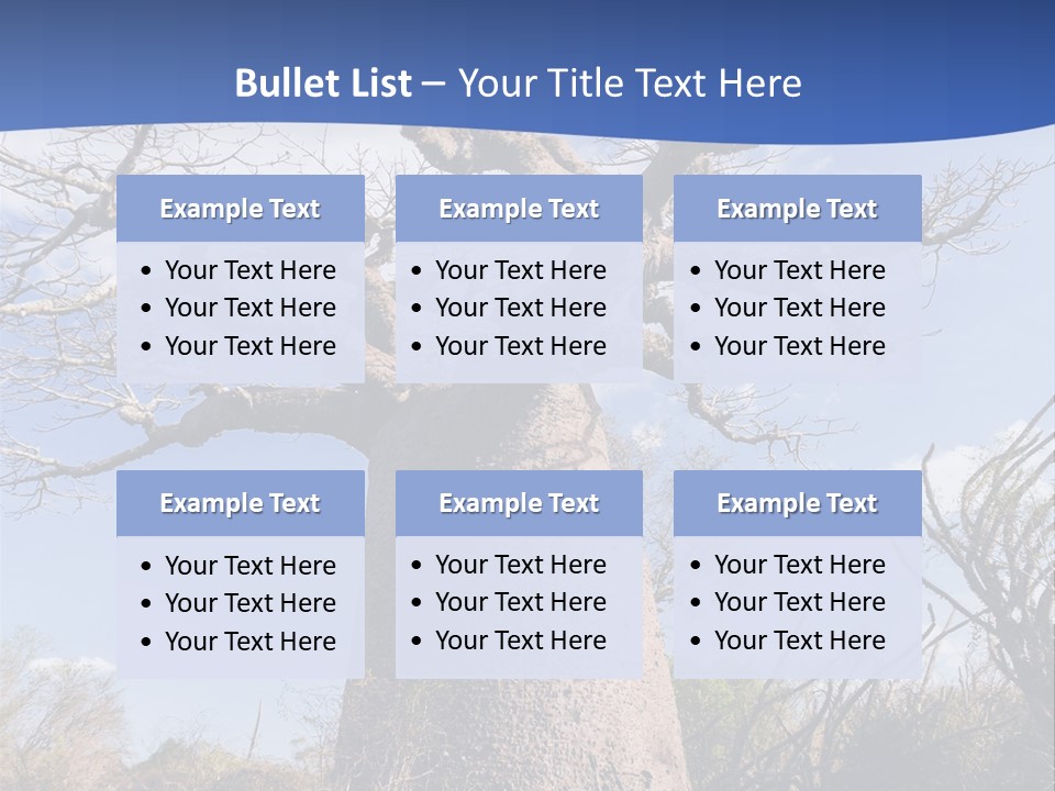 Branch Adansonia High PowerPoint Template