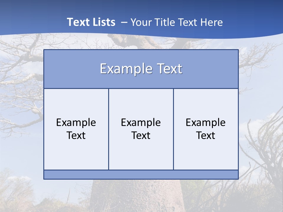 Branch Adansonia High PowerPoint Template