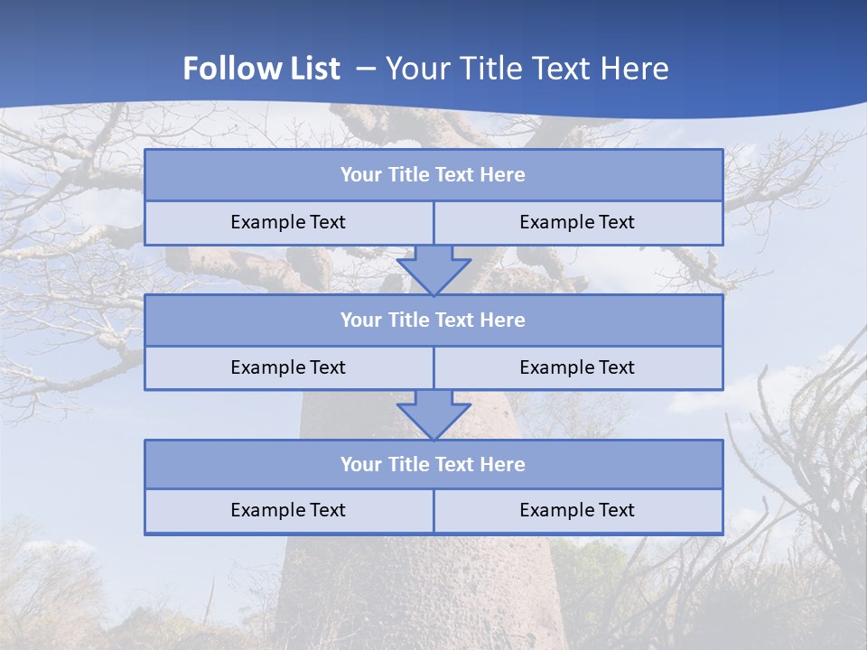 Branch Adansonia High PowerPoint Template