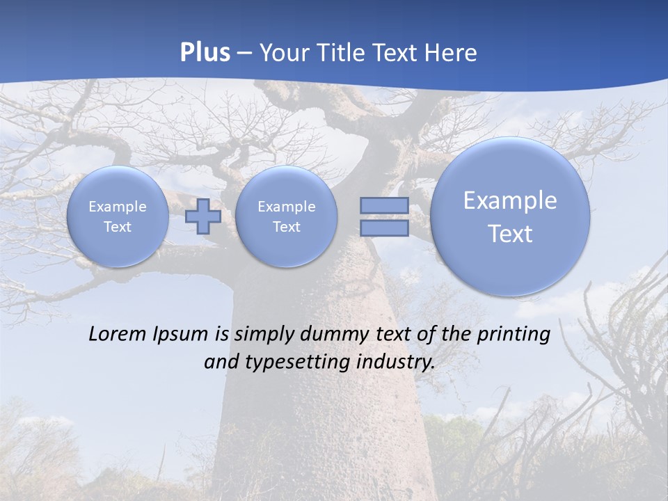 Branch Adansonia High PowerPoint Template