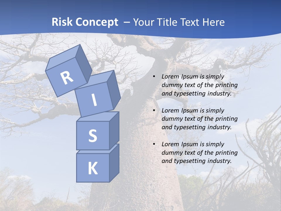 Branch Adansonia High PowerPoint Template