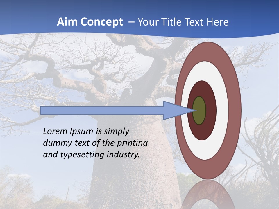 Branch Adansonia High PowerPoint Template