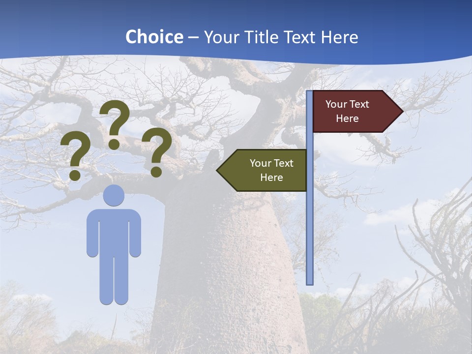 Branch Adansonia High PowerPoint Template