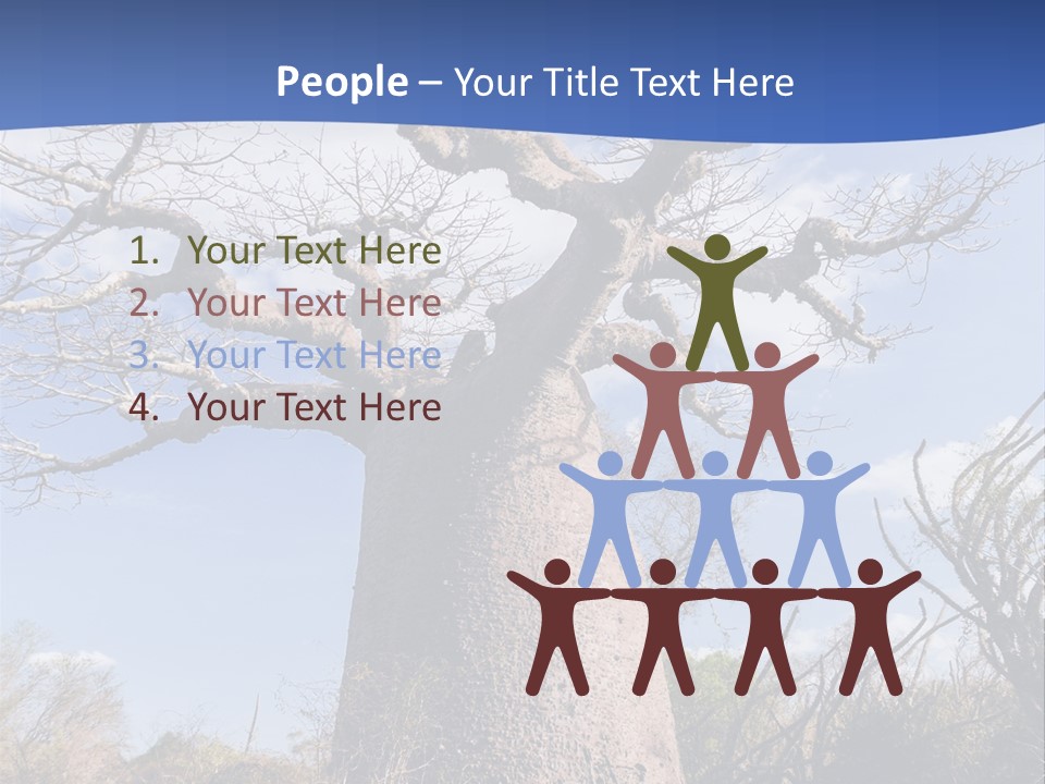 Branch Adansonia High PowerPoint Template