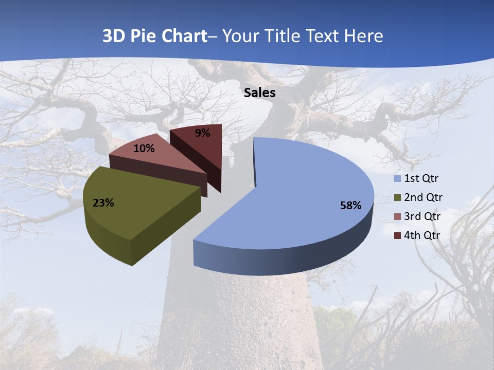 Branch Adansonia High PowerPoint Template