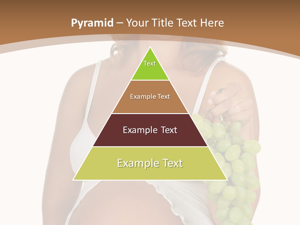 Woman Grape Tummy PowerPoint Template