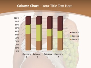 Woman Grape Tummy PowerPoint Template