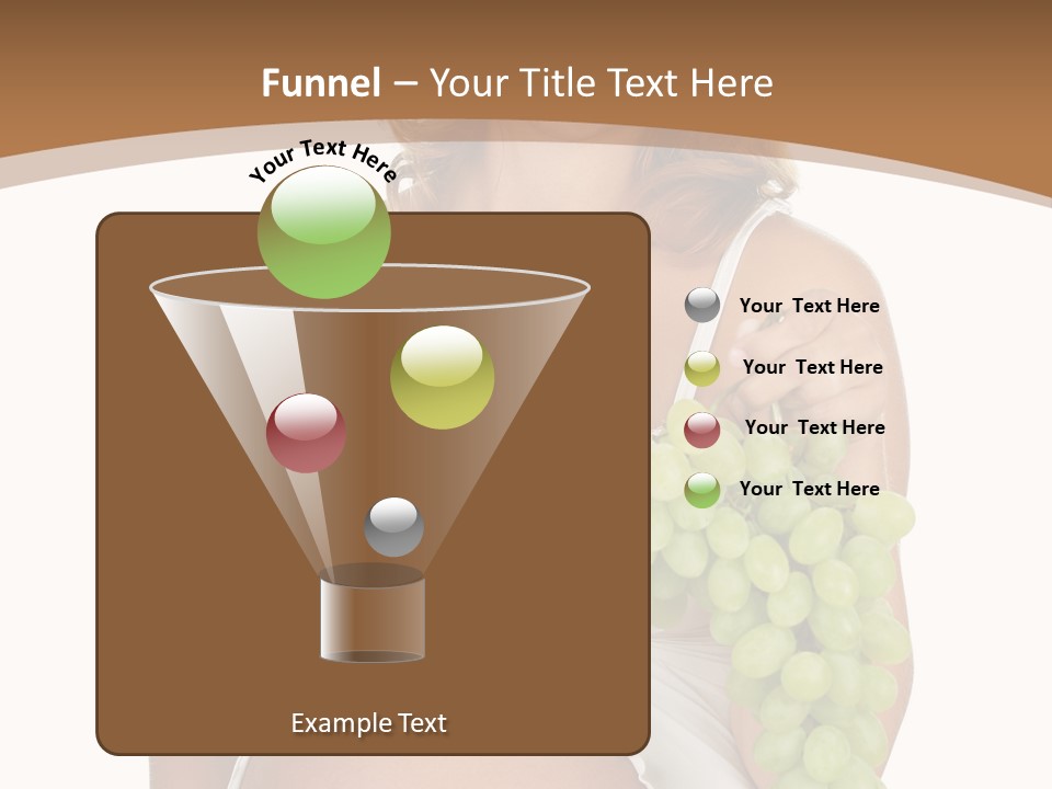 Woman Grape Tummy PowerPoint Template