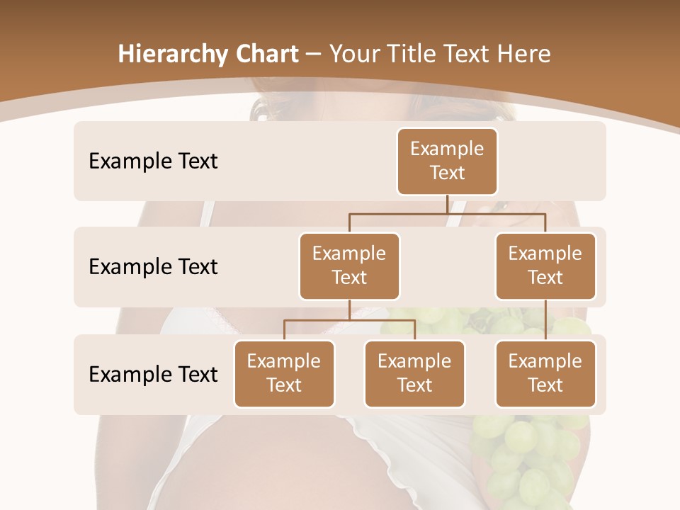 Woman Grape Tummy PowerPoint Template