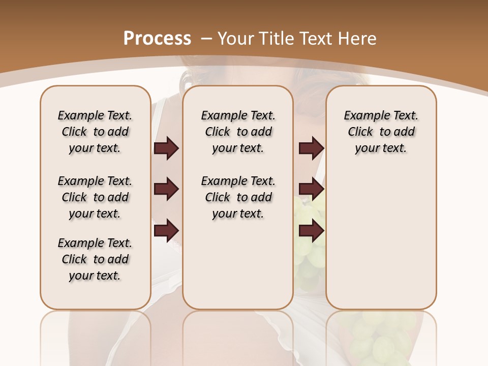 Woman Grape Tummy PowerPoint Template