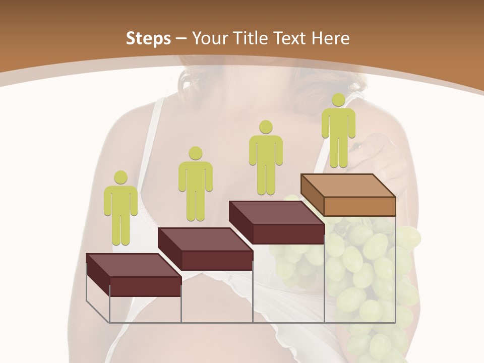 Woman Grape Tummy PowerPoint Template