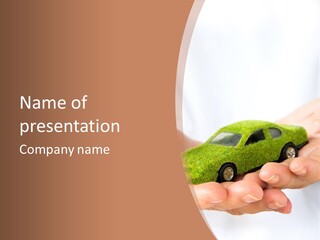 Car Background Eco PowerPoint Template