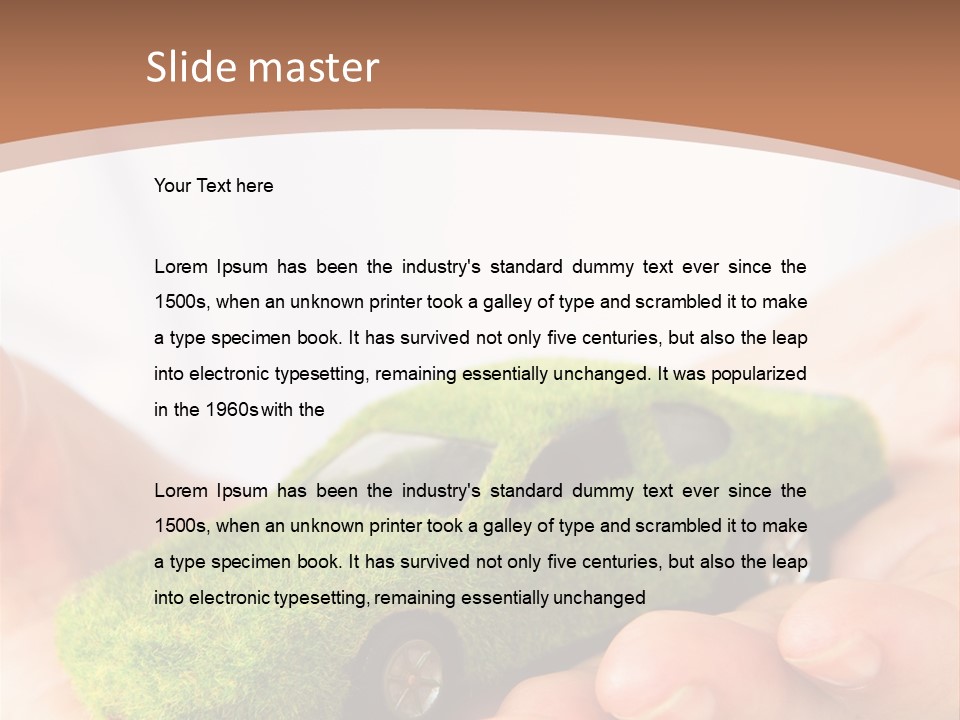 Car Background Eco PowerPoint Template