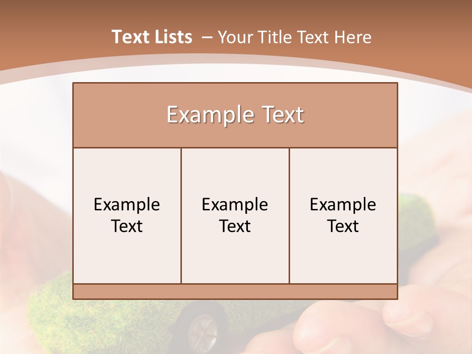 Car Background Eco PowerPoint Template
