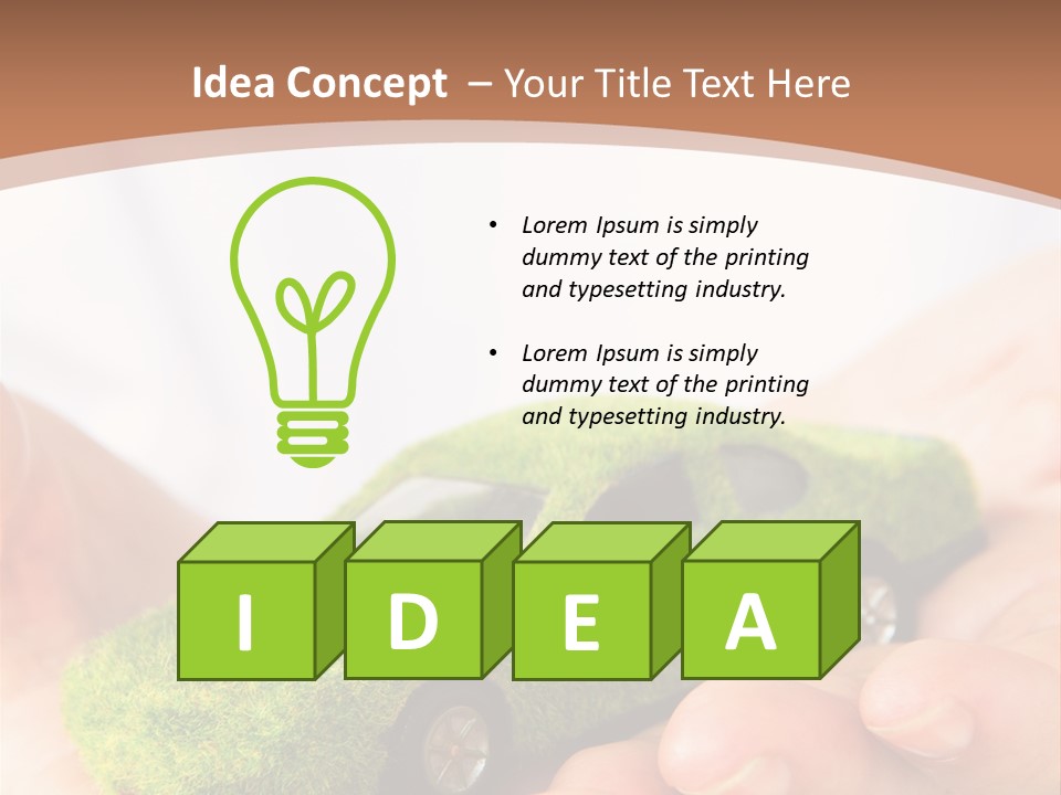 Car Background Eco PowerPoint Template