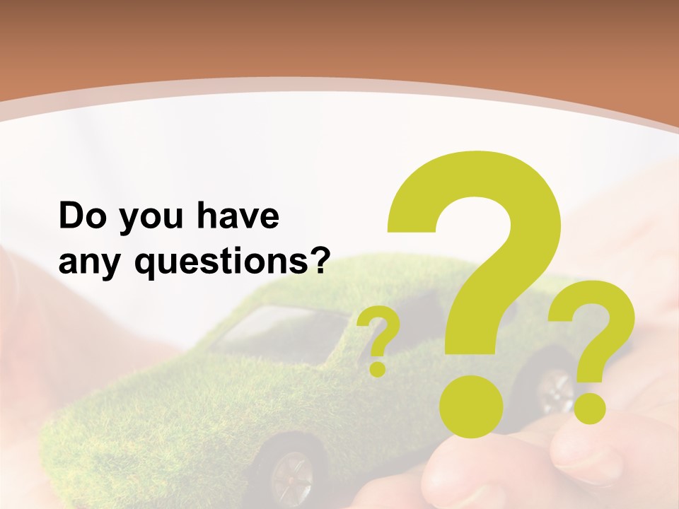 Car Background Eco PowerPoint Template