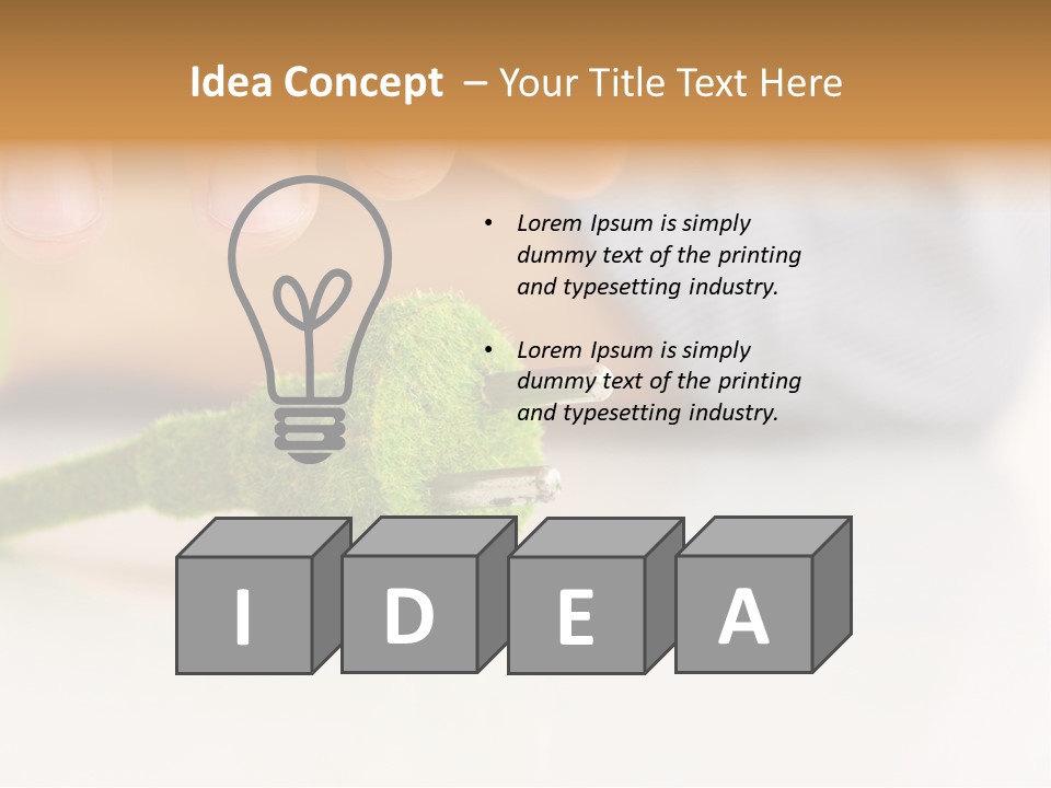 Symbol Innovation Conceptual Image PowerPoint Template