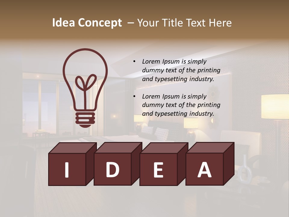 Care Shower Armchair PowerPoint Template