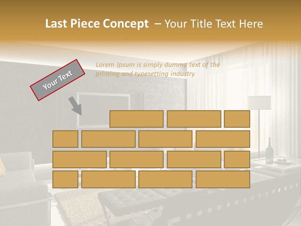 Fashion Rug Marble PowerPoint Template