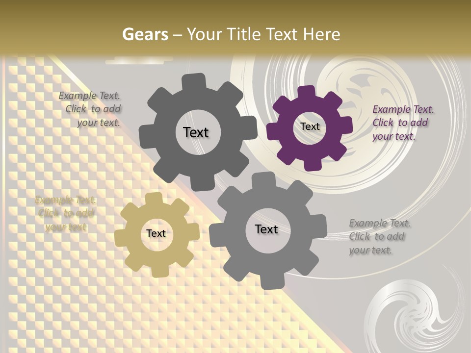 Domestic Fireplace Wall PowerPoint Template