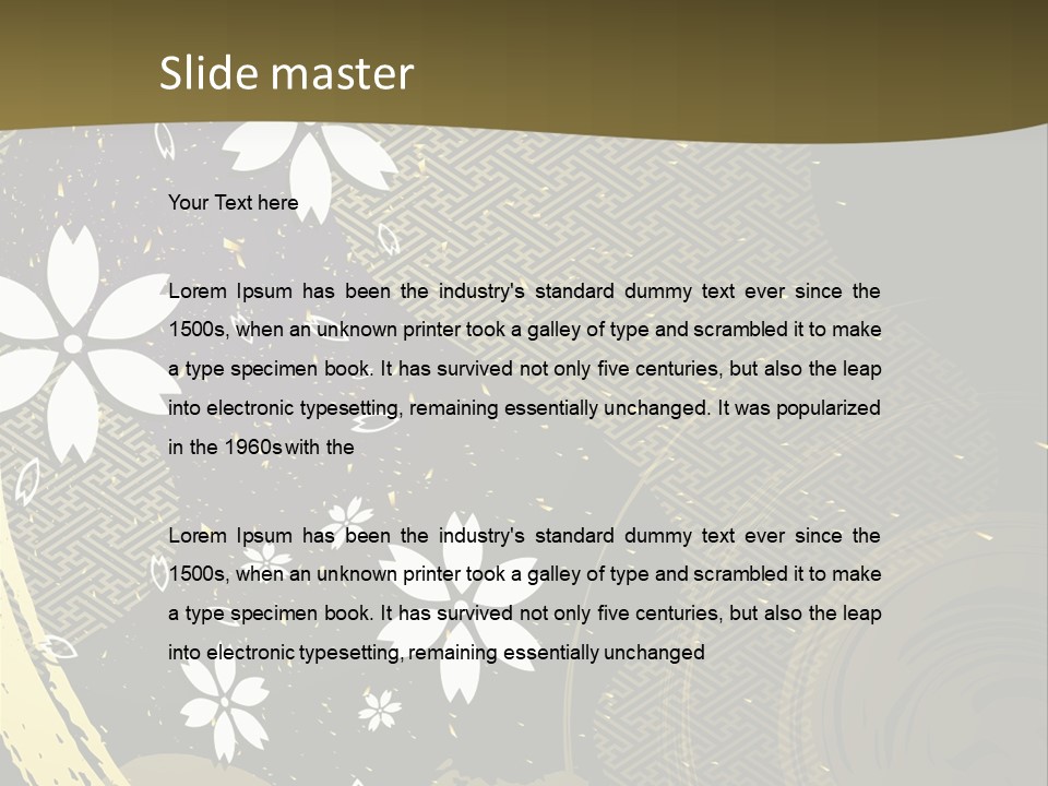 Lighting Carpet Wall PowerPoint Template