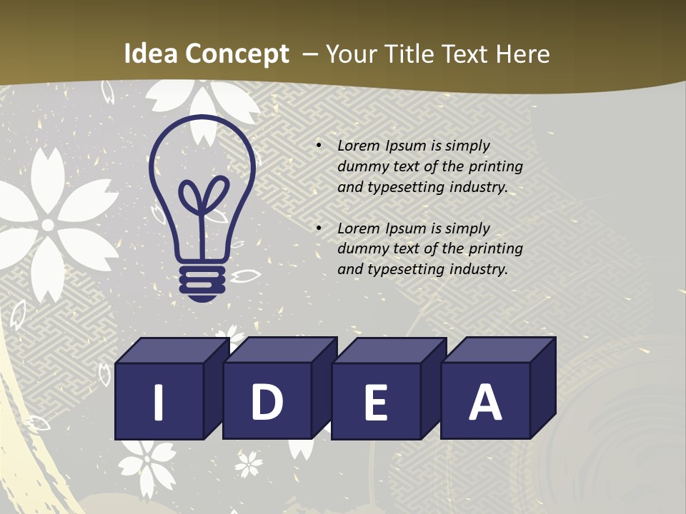 Lighting Carpet Wall PowerPoint Template