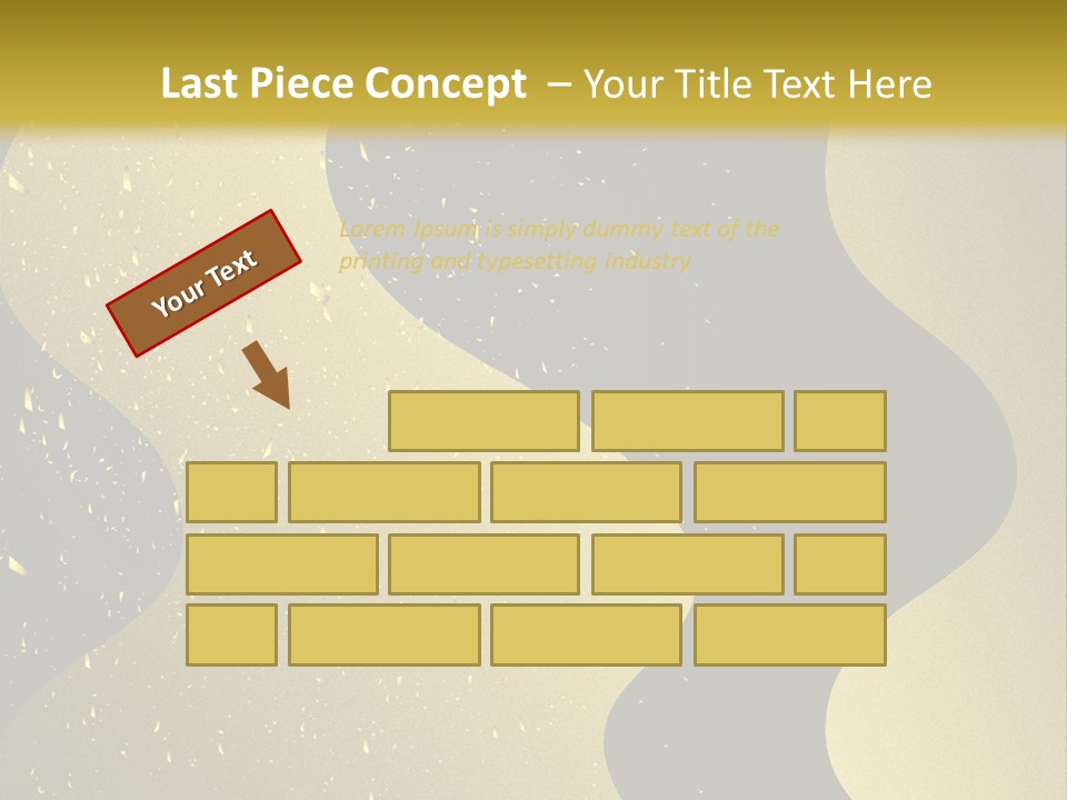 Staircase Furniture Pillow PowerPoint Template