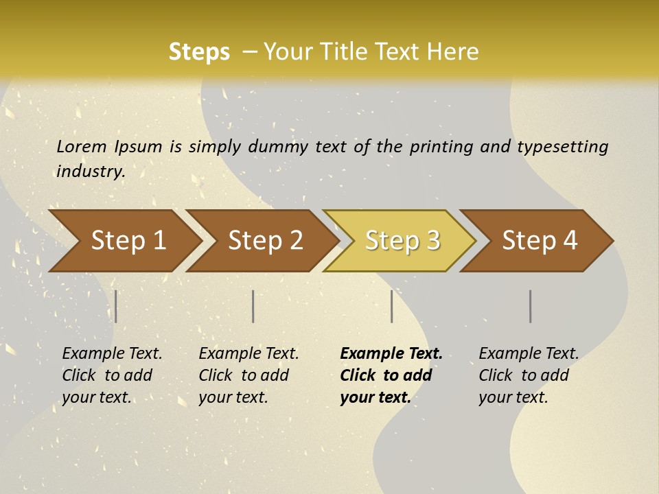 Staircase Furniture Pillow PowerPoint Template