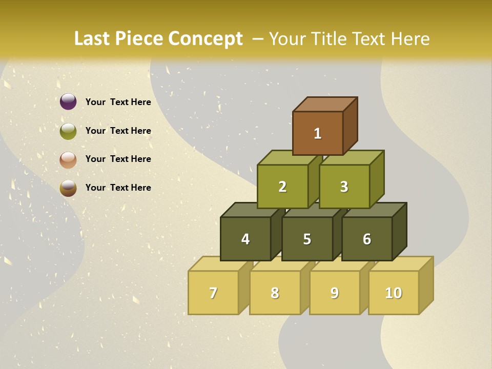 Staircase Furniture Pillow PowerPoint Template