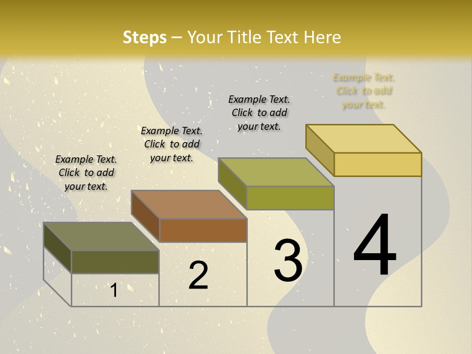 Staircase Furniture Pillow PowerPoint Template