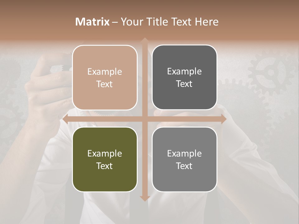 Conjunction Turn Engineering PowerPoint Template