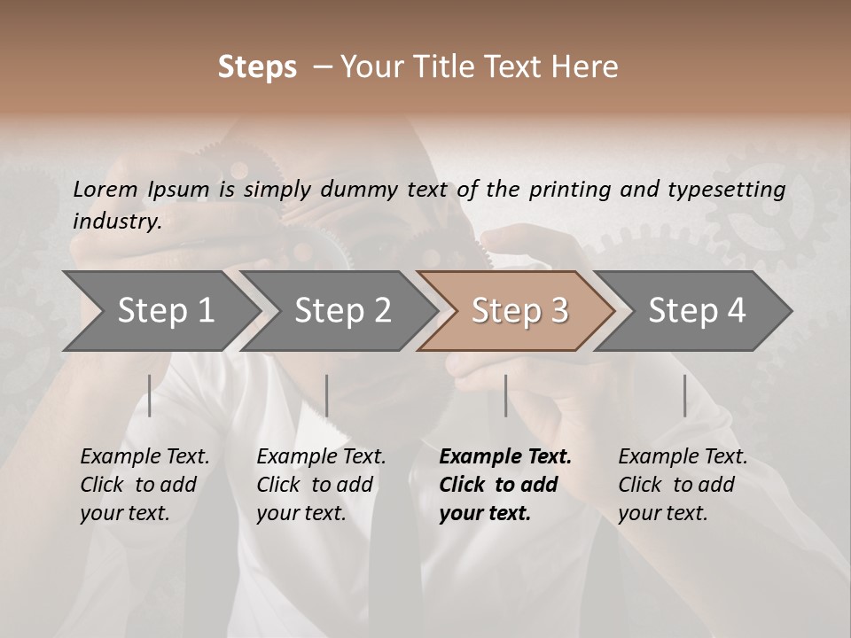 Conjunction Turn Engineering PowerPoint Template