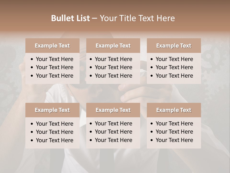 Conjunction Turn Engineering PowerPoint Template