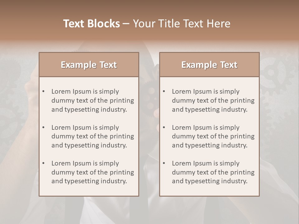 Conjunction Turn Engineering PowerPoint Template