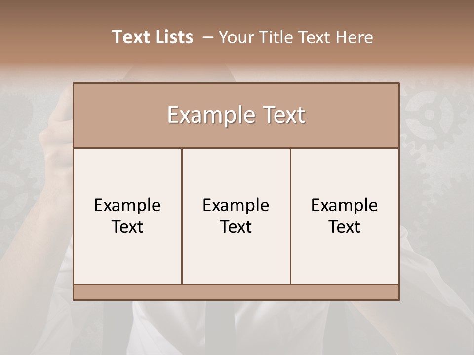 Conjunction Turn Engineering PowerPoint Template
