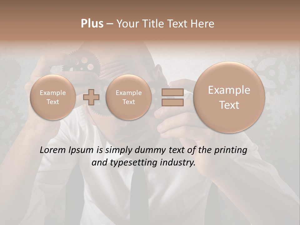 Conjunction Turn Engineering PowerPoint Template