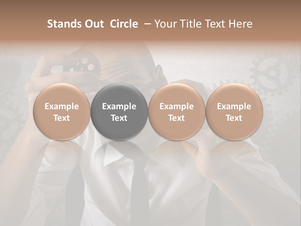 Conjunction Turn Engineering PowerPoint Template